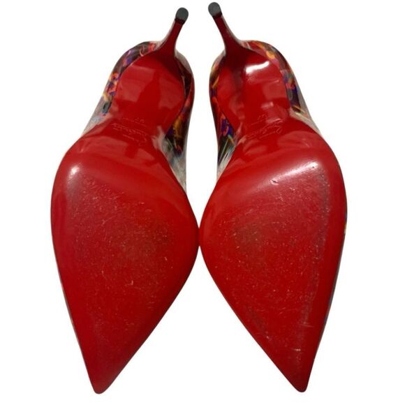 Christian Louboutin Hot Chick 100 Discolaser High Heel Patent Pump EU 37 US 7 - Picture 11 of 12